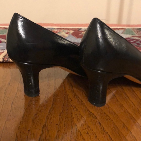 ROS Hommerson Woman’s Black Leather Heels - Picture 5 of 8
